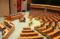 Lege vergaderzaal Tweede Kamer